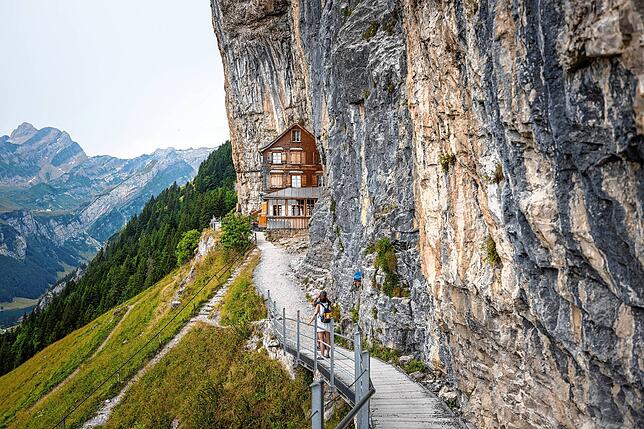 Eine 54-jährige Österreicherin verunglückte am Pfingstmontag auf dem Bergwanderweg vom Aescher hinab.