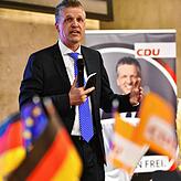 Thorsten Frei am Wahlabend in den Donaueschinger Donauhallen.
