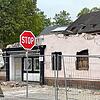 Die Reste des Gasthaus Kreuz am Freitag, 15. September.