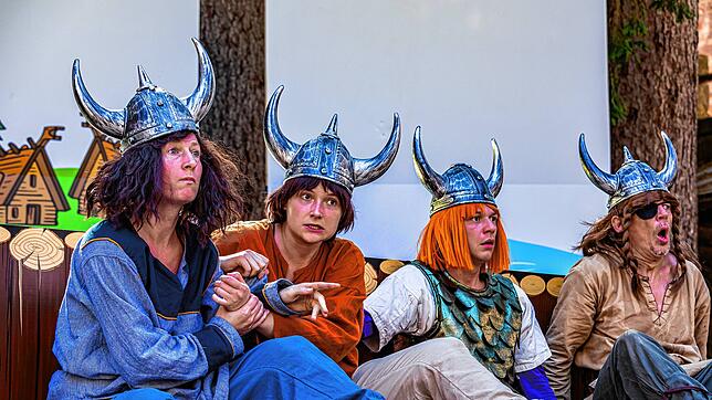 Das Theaterstück „Wickie und die starken Männer“ ist auf der Seebühne am Salinensee in Bad Dürrheim zu erleben. Foto: Rainer Langenbacher