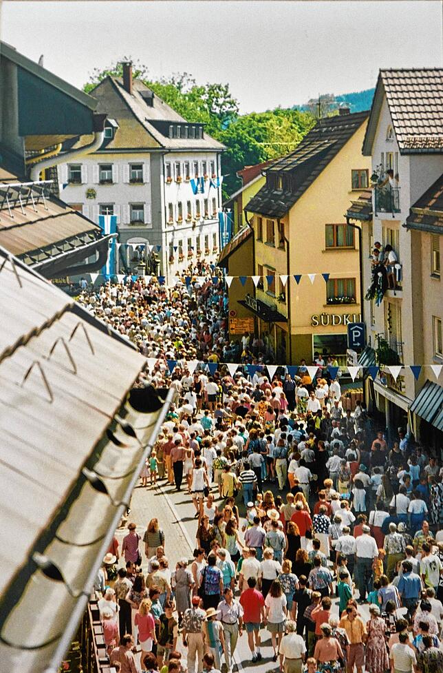 So voll war die Wehrer Innenstadt selten.