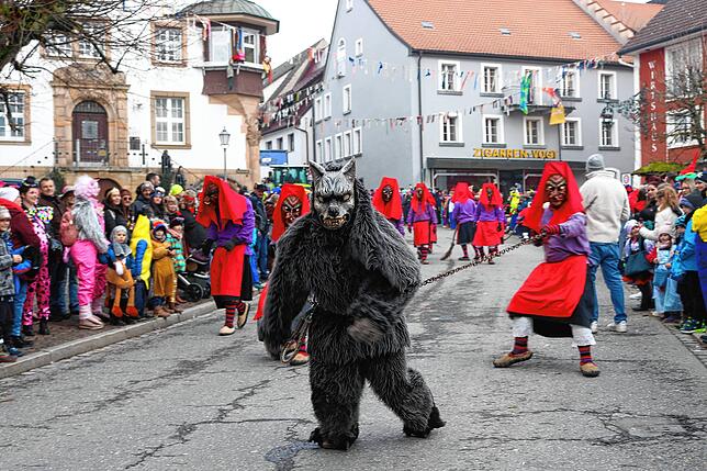 Bild 16: Beim großen Umzug Löffingen steppte der Bär