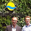 Keine Unbekannten in Murg (von links): Oliver Maicher und Daniel Schölderle sind die Verantwortlichen des Projektes C/sells in Murg bei ...