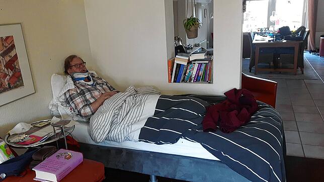 Diese kleine Ecke ist Roy Files Quarantäne-Station im Haus seiner Verwandten. Noch eine Woche muss er in häuslicher Quarantäne ausharren.