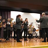 Mit Musik: Der Musikverein Altenburg umrahmte die abendliche Veranstaltung in der Gemeindehalle Jestetten.
