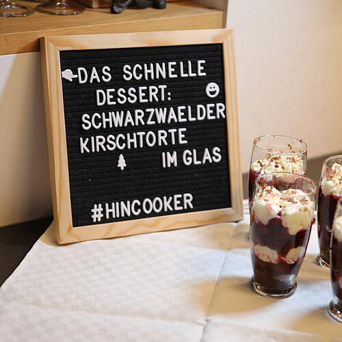 Schwarzwälder Kirschtorte im Glas