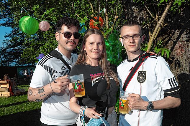 Bild 28: Im Stadion wird am zweiten Tag des Campus-Festivals nochmals aufgedreht