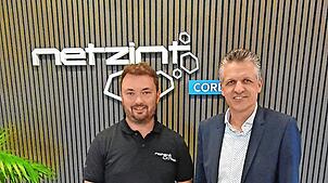 Netzint-Gründer Maurice Cazautet (links) und CDU-Kanzleramtsminister Torsten Frei halten die Digitalisierung für wichtig und sehen noch ...