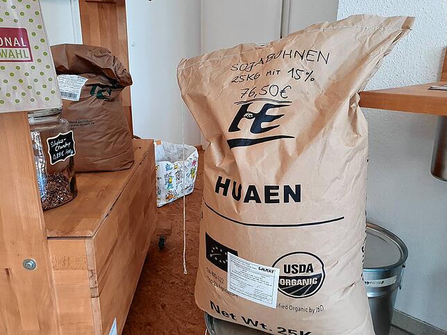 25-Kilo-Säcke waren die üblichen Gebinde, in denen Heidi Pohl einkaufte.
