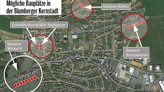 Bild : Die Stadt will neuen Wohnraum für die Blumberger Kernstadt schaffen