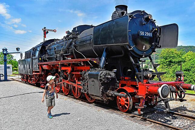 Eine alte Dampflok im Bahnhof Blumberg-Zollhaus – ein Bild, das seit Jahrzehnten mit der Sauschwänzlebahnstrecke verbunden wird. Jetzt ...