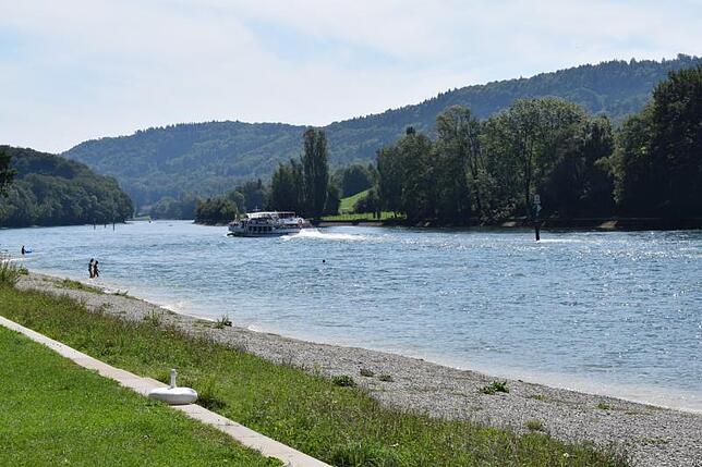 Beim Schwimmbad Gailingen konnten die Renaturierungsmaßnahmen des Rheinufers vollständig abgeschlossen werden.