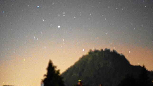 Der Sternenhimmel über dem Hohentwiel.