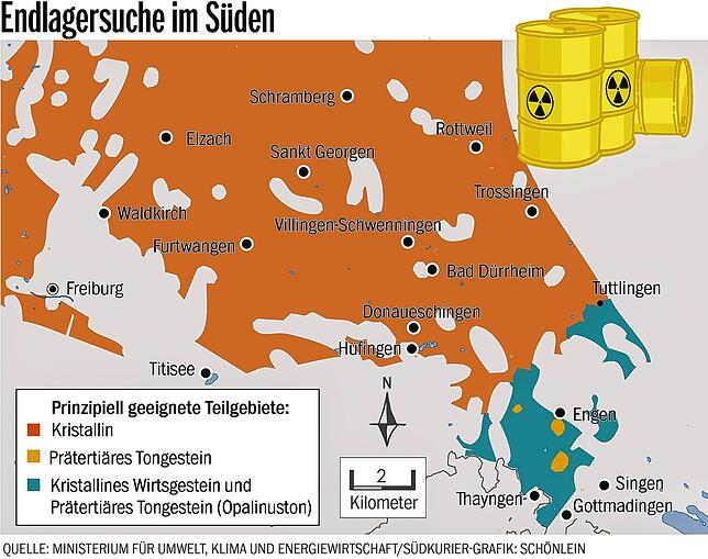 Bild 1: Wohin mit dem deutschen Atommüll? Gestein des Südschwarzwalds für Endlager &bdquo;gering geeignet&ldquo;