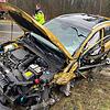 Am Donnerstagvormittag kam es auf der B34 zwischen Singen und Steißlingen zu einem schweren Autounfall.