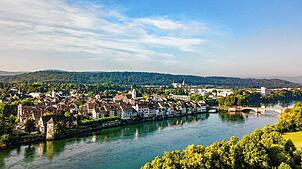 Im schweizerischen Rheinfelden steigt die Zahl der Arbeitsplätze deutlich stärker als die der Einwohner. Foto: Tourismus Rheinfelden