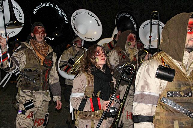 Bild 36: Bilder vom Nachtumzug beim Kleggau-Narrentreffen am Samstag