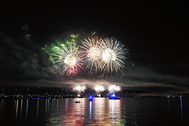 Bild 20: Es knallt beim Seenachtfest 2025! Das Feuerwerk über dem Bodensee lädt zum Staunen ein