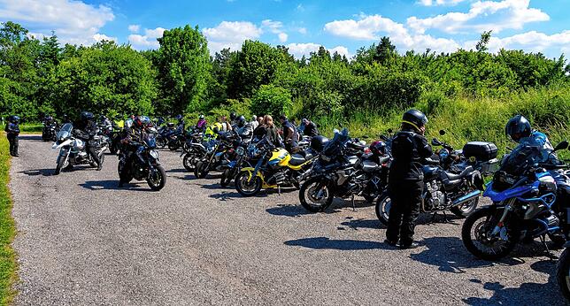 Über 130 Motorradfahrende Pfadfinder aus ganz Deutschland treffen sich über Fronleichnam in Villingen.