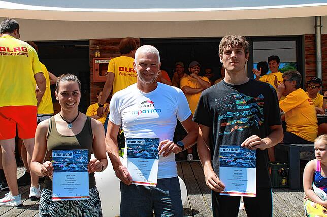 Bild 12: Bilder vom Seeschwimmen 2023 am See-Ende