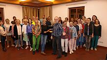 In ihrem Vereinsraum im Bürgerhaus Krone bereiten sich die Singing Voices auf ihr Herbstkonzert vor. Mitstreiter sind jederzeit ...