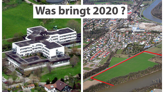 Wie geht es 2020 mit dem Gesundheitscampus Bad Säckingen (Bild links) und dem geplanten Zentralklinikum in Albbruck (Bild rechts) weiter?