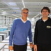 Geschäftsführer Patrick Honer (links) und Betriebsleiter Axel Zimmermann in der neuen Halle der Donaueschinger Nova Apparate GmbH. Ein ...