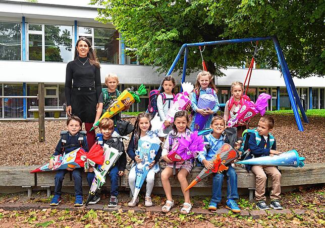 Grundschule Frickingen: Die Klasse 1a mit Klassenlehrerin Fabienne Sandhas.