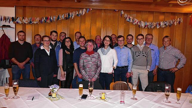 Die Kandidaten der CDU(von links): Florian Fischer, Manfred Amann, Marie-Luise Adler, Markus Weishaar, Eckhard Fechtig, Bernadette ...
