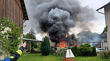 Der Garagenbrand in Lottstetten am Freitag hat einen Schaden von 50.000 Euro angerichtet.