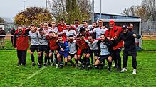 Die Spieler des FC Bodman-Ludwigshafen haben aktuell viel Grund zum Jubeln, wie hier beim 5:1-Erfolg gegen den FV ...