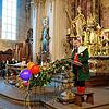 Zunftmeister Tobias Fritz beim Narrengottesdienst am Sonntagmorgen.