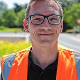 Tobias Maroni vom Regierungspräsidium Freiburg ist zufrieden mit der Eröffnung der Umleitungsstrecke. Der für den Sommer 2024 angepeilte ...
