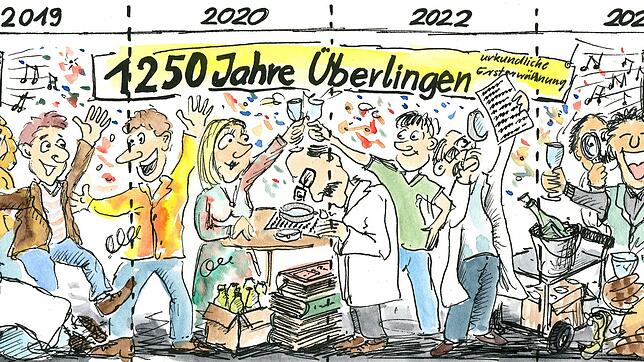 Überlingens Ersterwähnung als &bdquo;Iburinga&ldquo;: Ob sich das Datum zum 1250.&nbsp;Mal im Jahr 2020 jährt, oder ob erst 2023 der ...