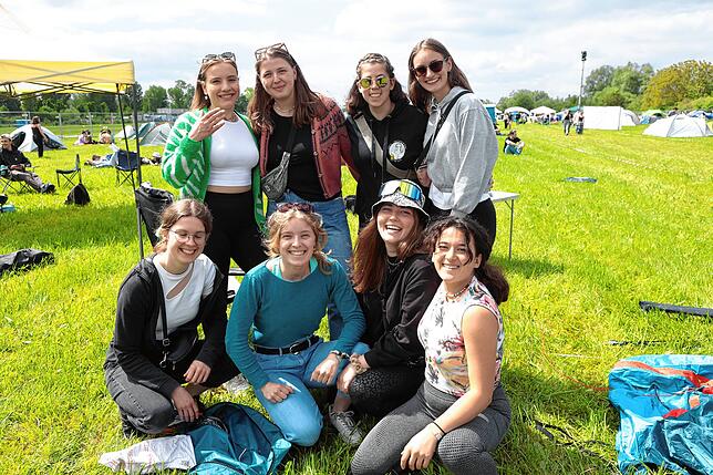 Bild 17: Die Camper sind da und stimmen sich aufs Campus-Festival 2024 ein