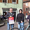 (Von links) Wolfgang Bär, Nikola Kögel und Hans Jürgen Bannasch freuen sich auf den anstehenden Tiengener Gebraucht-Fahrradmarkt.