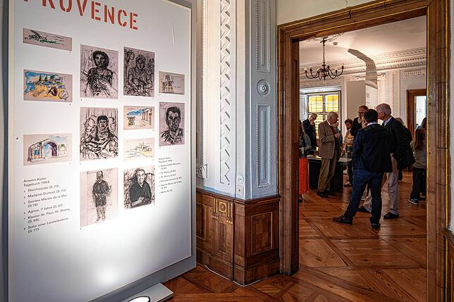 Skizzen, Zeichnungen und Tagebücher von Anselm Kiefer sind noch bis Oktober in einer Ausstellung in Schloss Salem zu sehen.