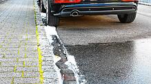 Löschwasser im Primelweg nach einem kurzen Einsatz am Mittag des Freitag, 15. November.