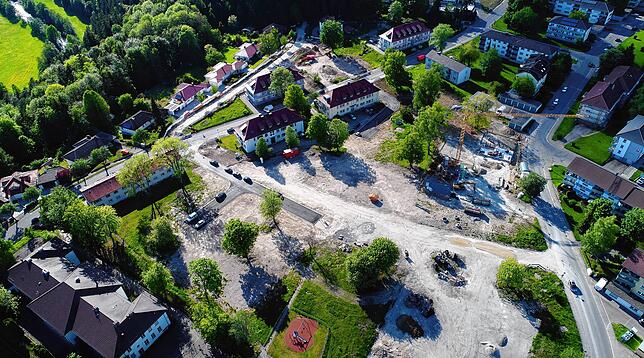 Im nördlichen Konversionsgebiet zwischen der Villinger Straße (links oben) und der Alemannenstraße (rechts) beginnen 2020 erste ...