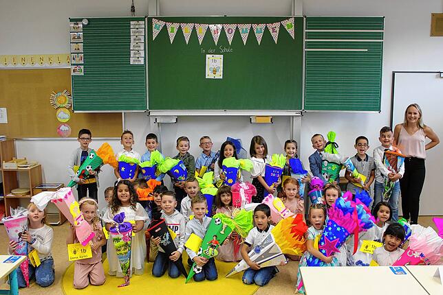 Die Klasse 1b der Schlossschule Immendingen mit Klassenlehrerin Michelle Klassen.