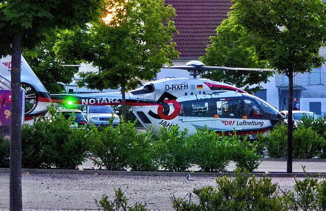 Auch der Rettungshubschrauber war im Einsatz.