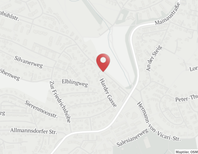Die Unfallstelle auf dem Stadtplan.