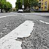 Am Zähringerplatz sind die Straßenschäden deutlich zu erkennen.