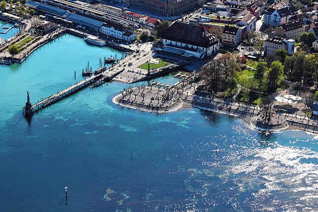 Bild 5: Bodensee oder Kroatien? Wenn Niedrigwasser atemberaubende Farben offenbart