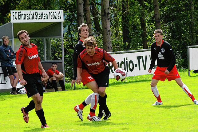 Vor 15 Jahren: Im September 2008 spielte Stefan Fels mit Eintracht Stetten in der Landesliga. Das Foto stammt aus dem Spiel gegen den TV ...