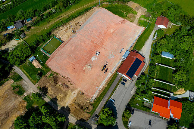 Im Juni 2019 begannen die Bauarbeiten am alten Hartplatz.