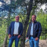 Manuel Stärk (r.) und Martin Kohler erhoffen sich mehr Fahrradtourismus: „Wir sind eine Kommune, die mehr als nur das Nötigste machen will.“