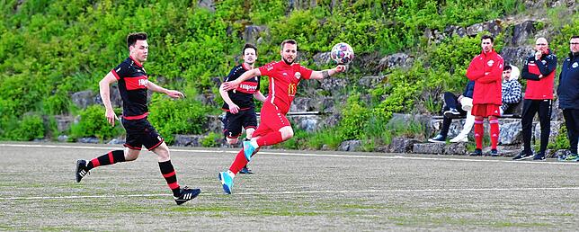 Tor des Tages: Mit seinem Treffer zum 1:0-Sieg gegen den SV Jestetten verteidigte Dan Stengritt (hier im Spiel beim FC RW Weilheim) den ...
