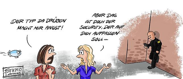 Bild 9: Viele Grüße von der Insel! Das Häfler Jahr in zwölf Karikaturen