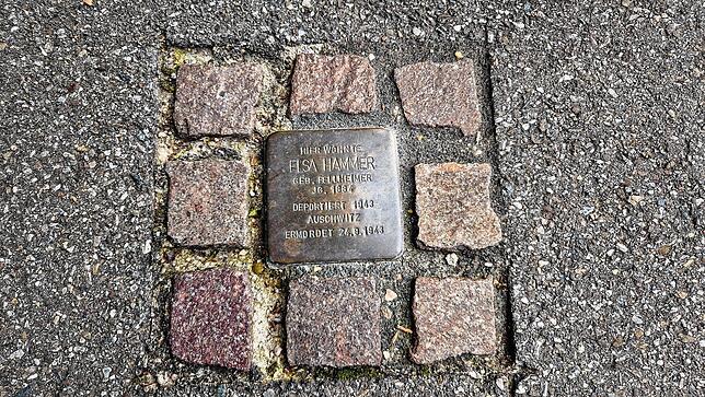 Der Stolperstein von Elsa Hammer.